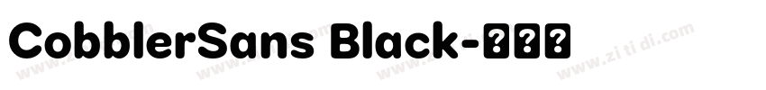 CobblerSans Black字体转换
